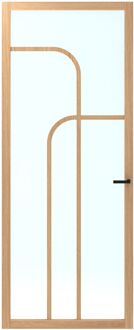 CanDo Binnendeur Elegant Flow Cc05 - Licht Eiken - Gelakt - Stomp - Links - 93x201,5cm