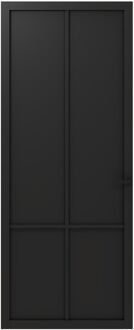 CanDo Binnendeur Elegant Original 1a05 - Grafietzwart - Gegrond - Opdek - Links - 93x211,5cm