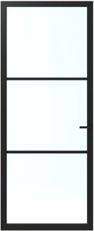 CanDo Binnendeur Elegant Original 1c02 - Grafietzwart - Gegrond - Opdek - Links - 93x231,5cm