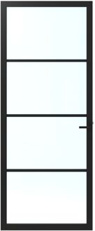 CanDo Binnendeur Elegant Original 1c03 - Grafietzwart - Gegrond - Opdek - Links - 78x201,5cm