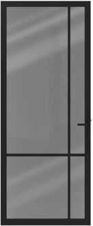 CanDo Binnendeur Elegant Original 1e04 - Grafietzwart - Gegrond - Opdek - Links - 93x201,5cm