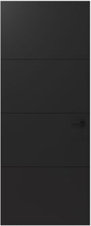 CanDo Binnendeur Groove Original Aa01 - Grafietzwart - Gelakt - Stomp - Links - 88x231,5cm