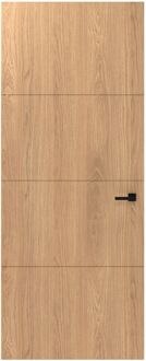 CanDo Binnendeur Groove Original Ca01 - Licht Eiken - Gelakt - Stomp - Links - 78x211,5cm