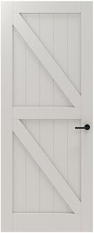 CanDo Binnendeur Panel Barn 2a05 - Wit - Gegrond - Opdek - Links - 93x201,5cm