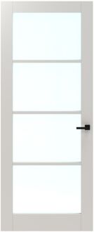 CanDo Binnendeur Panel Modern 2b02 - Wit - Gegrond - Opdek - Rechts - 93x211,5cm