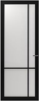 CanDo Binnendeur Schuifdeur Cover Glass Dd04 - Intense Mat Black - Gelakt - Stomp - 88x231,5cm