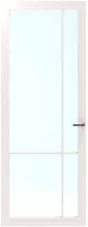 CanDo Binnendeur Schuifdeur Cover Glass Ec04 - Intense Mat White - Gelakt - Stomp - 88x201,5cm