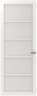 CanDo Binnendeur Schuifdeur Cover Glass Ed03 - Intense Mat White - Gelakt - Stomp - 88x211,5cm