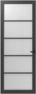 CanDo Binnendeur Schuifdeur Cover Glass Fd03 - Basalt Grey - Gelakt - Stomp - 93x201,5cm