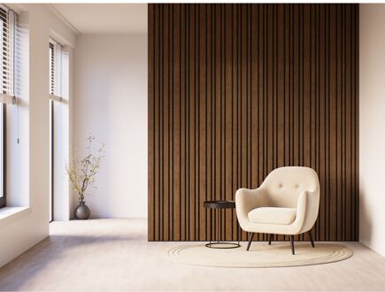 CanDo Decowall Acoustic Blend Walnoot - 2600x300mm - 2st