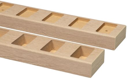 CanDo Decowall Roomdivider Vloer- En Plafondprofielset - Natuur Eiken - Recht