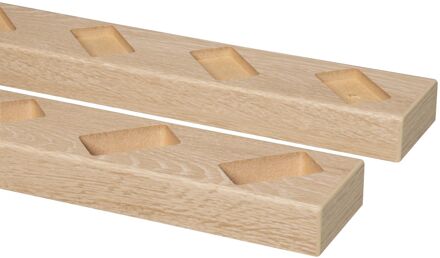 CanDo Decowall Roomdivider Vloer- En Plafondprofielset - Natuur Eiken - Schuin