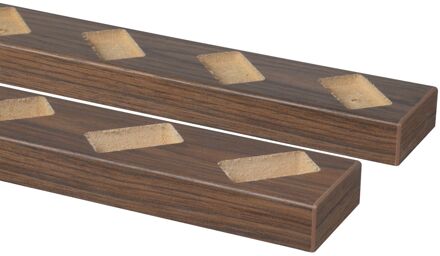 CanDo Decowall Roomdivider Vloer- En Plafondprofielset - Walnoot - Schuin