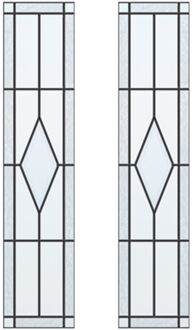 CanDo Glas-in-lood Diamond Ml 697 201,5 I 211,5 X 83cm 2 Stuks
