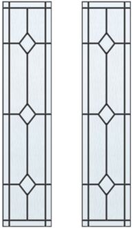 CanDo Glas-in-lood Jewel Ml 697 201,5 I 211,5 X 93cm 2 Stuks