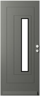 CanDo Glasset Voordeur Ml811 - Matblock Zwarte Bies Hr++ - 93x211,5cm