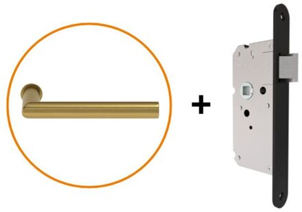 CanDo Hardwarepakket 105 – Dalfsen – Mat Messing + Loopslot