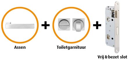 CanDo Hardwarepakket 302 Met Smal Toiletslot