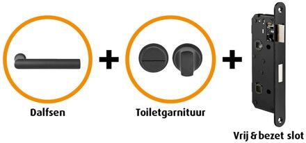 CanDo Hardwarepakket 303 Met Smal Toiletslot