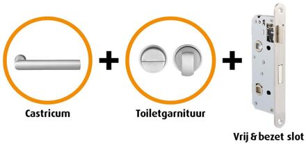 CanDo Hardwarepakket 304 - Met Smal Toiletslot