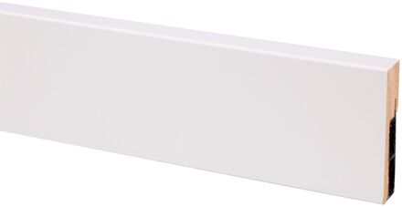 CanDo Hoge Kabelgootplint Cubic - Wit - 240cm - 19x79mm