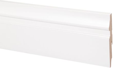 CanDo Hoge Plint Monument - Wit - 240cm - 18x120mm