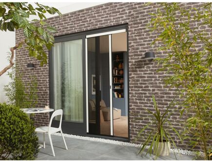 CanDo Hordeur Premium - 96x215cm - Wit - Aluminium