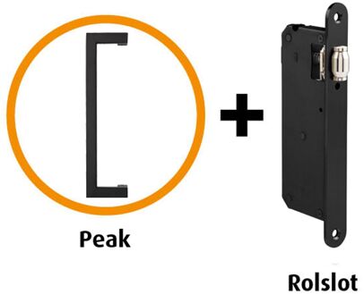 CanDo Industrial Deurbeslagpakket 401 Met Smal Rolslot
