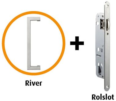 CanDo Industrial Deurbeslagpakket 402 Met Smal Rolslot