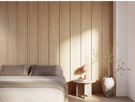 CanDo Lat Decowall Acoustic Elements Ellips - Natuur Eiken - 2600x40x12mm