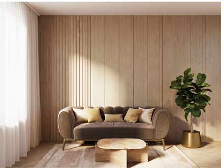 CanDo Lat Decowall Acoustic Elements - Natuur Eiken - 2600x26x12mm