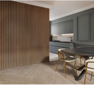 CanDo Lattenwand Decowall Acoustic Advanced Deluxe - Amandel - 260x30cm - 2 Stuks