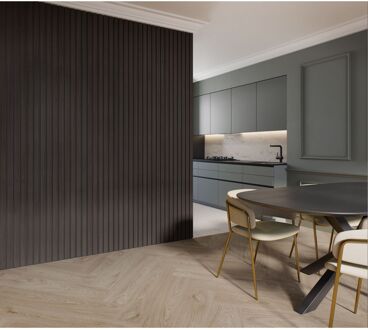 CanDo Lattenwand Decowall Acoustic Advanced Deluxe - Antraciet - 260x30cm - 2 Stuks