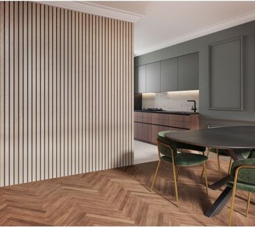 CanDo Lattenwand Decowall Acoustic Advanced Deluxe - Eiken - 260x30cm - 2 Stuks