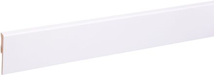 CanDo Muurplint Cubic - Wit - Mdf - Folie - 240cm - 9x58mm