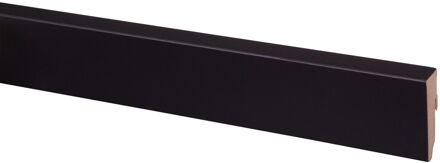 CanDo Muurplint Muurplint Hoge Plint Blok - Mdf - Zwart - 240cm - 18x58mm