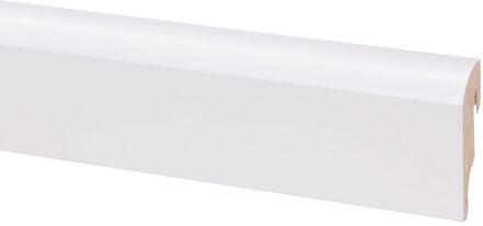 CanDo Muurplint Muurplint Hoge Plint Colonial - Mdf - Wit - 240cm - 19x58mm
