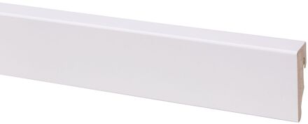 CanDo Muurplint Muurplint Hoge Plint Cubic - Mdf - Wit - 240cm - 19x58mm