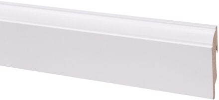 CanDo Muurplint Style - Helder Wit - Mdf - Folie - 240cm - 19x80mm