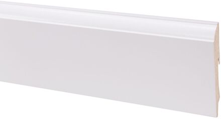 CanDo Muurplint Style - Wit - Mdf - Folie - 240cm - 19x120mm