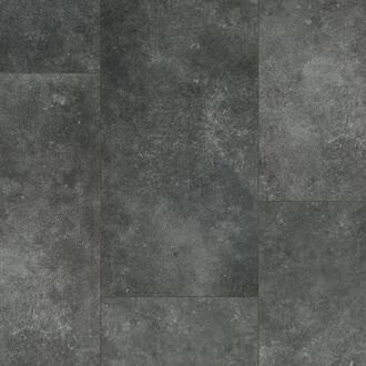 CanDo Pvc Vloertegel Feel Tegel Xl - Donker Antraciet - 4-zijdige Micro V-groef - 6mm - 1,640m²