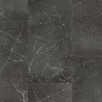 CanDo Pvc Vloertegel Feel Tegel Xl - Donker Marmer - 4-zijdige Micro V-groef - 6mm - 1,64m²