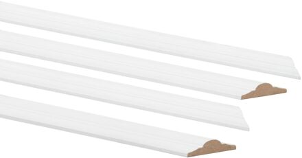 CanDo Sierlijstenset - Wit - Gegrond - Mdf - Zelfklevend - 8,5x22mm - 50x70cm