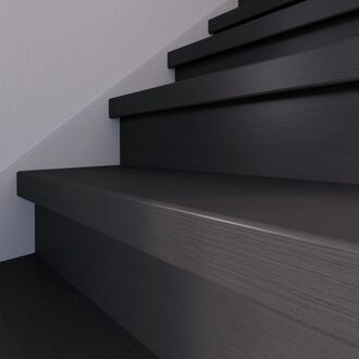 CanDo Traprenovatie Overzettrede - Zwart Eiken - Laminaat - 130x38cm