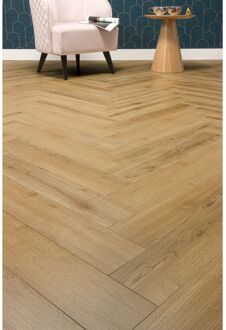 CanDo Visgraat Laminaat - Natuur Eiken - 4-zijdige V-groef - 8mm - 1,238m²