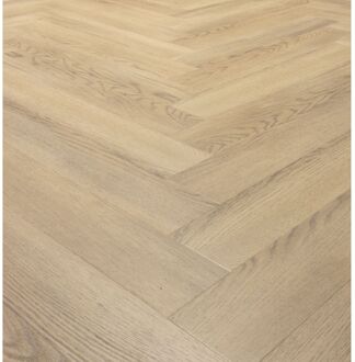 CanDo Visgraat Pvc Vloer Click De Luxe - Licht Eiken - 4-zijdige Micro V-groef - 7mm - 2,070m²