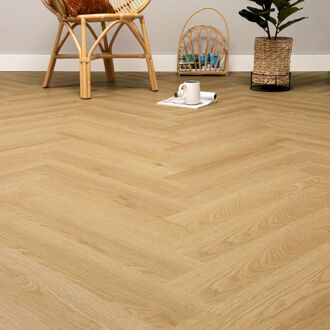 CanDo Visgraat Pvc Vloer Feel - Skandinavisch Eiken - 4-zijdige Micro V-groef - 1,815m²