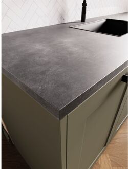 CanDo Werkblad - Aanrechtblad - Beton Antraciet - 302x63,5x2,8cm