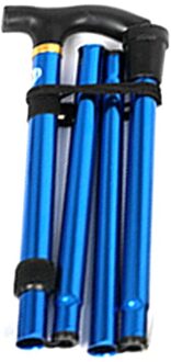 Cane Voor Ouderen Telescopische Trek Wandelen Ultralight Wandelstokken Wandelen Outdoor Wandelstok Draagbare Kruk Sticks blauw