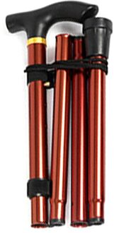 Cane Voor Ouderen Telescopische Trek Wandelen Ultralight Wandelstokken Wandelen Outdoor Wandelstok Draagbare Kruk Sticks bruin